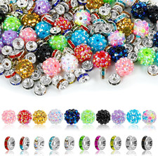 500 Pcs Beads for Pens - Focal Bead for Beaded Pens, Rhinestone Beads