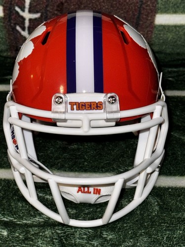 CLEMSON TIGERS CUSTOM MINI HELMET Riddell Football Trevor Lawrence 2020 Edition - Picture 2 of 6