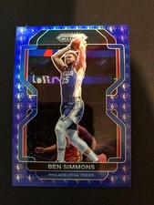 2021-22 PRIZM BASKETBALL 75th ANNIVERSARY BLUE DIAMOND BEN SIMMONS 76ers