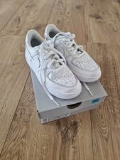  Nike Air Force 1 White Leather Trainer Size ...