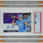 🔥 1/1 PSA MINT 9 2023 WC QB1 DRAKE MAYE  ROOKIE RC AUTO NEW ENGLAND PATRIOTS 🔥