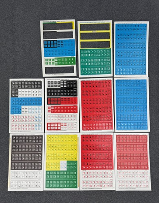 #ad Task Force Games FEDERATION AND EMPIRE 1986 Edition Tile Sheets Parts Pieces Lot $24.99