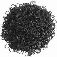 1000 St&uuml;ck Rubber Bands Haar Bommeln,Schwarze Haargummis Mini-Haargummis