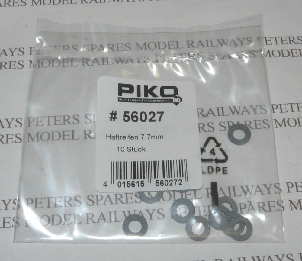 Piko 56027 Traction Tyres 7.7mm (Pk10) HO Gauge