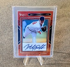 2025 Panini Select Baseball Jonathan Papelbon LS-JP Red Prizm Auto #d 88/99