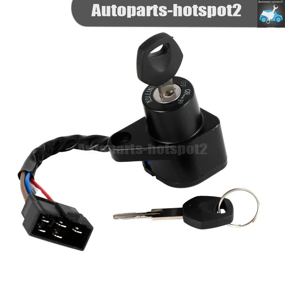 Ignition Key Switch 227005-1204 Fits Kawasaki Vulcan 500 EN500 LTD 1990-2009 Foto 2 de 4