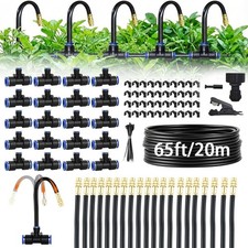 65ft Drip Irrigation Kit Garden Irrigation System Plant Watering Drip Adjustable
