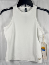 Vuori AllTheFeels Crew Tank White Women's Size XS VW1249 NWT
