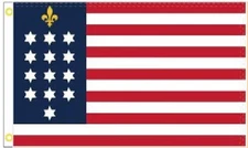 3X5 USA FRANCE ALLIANCE STARS FLUER DE LIS FLAG BANNER 100D W/ GROMMETS