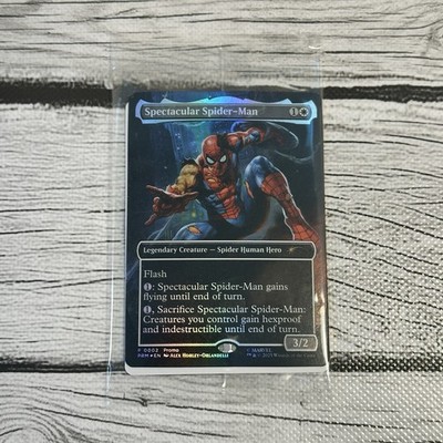 Marvel Legends Battle-Damaged Spectacular Spider-Man Magic The Gathering Card