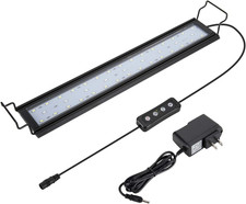 14W Full Spectrum Aquarium Light with Aluminum Alloy Shell Extendable Brackets,