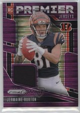 2024 Panini Prizm Premier Jerseys Purple Pulsar Jermaine Burton #PJ-JBN 1t3