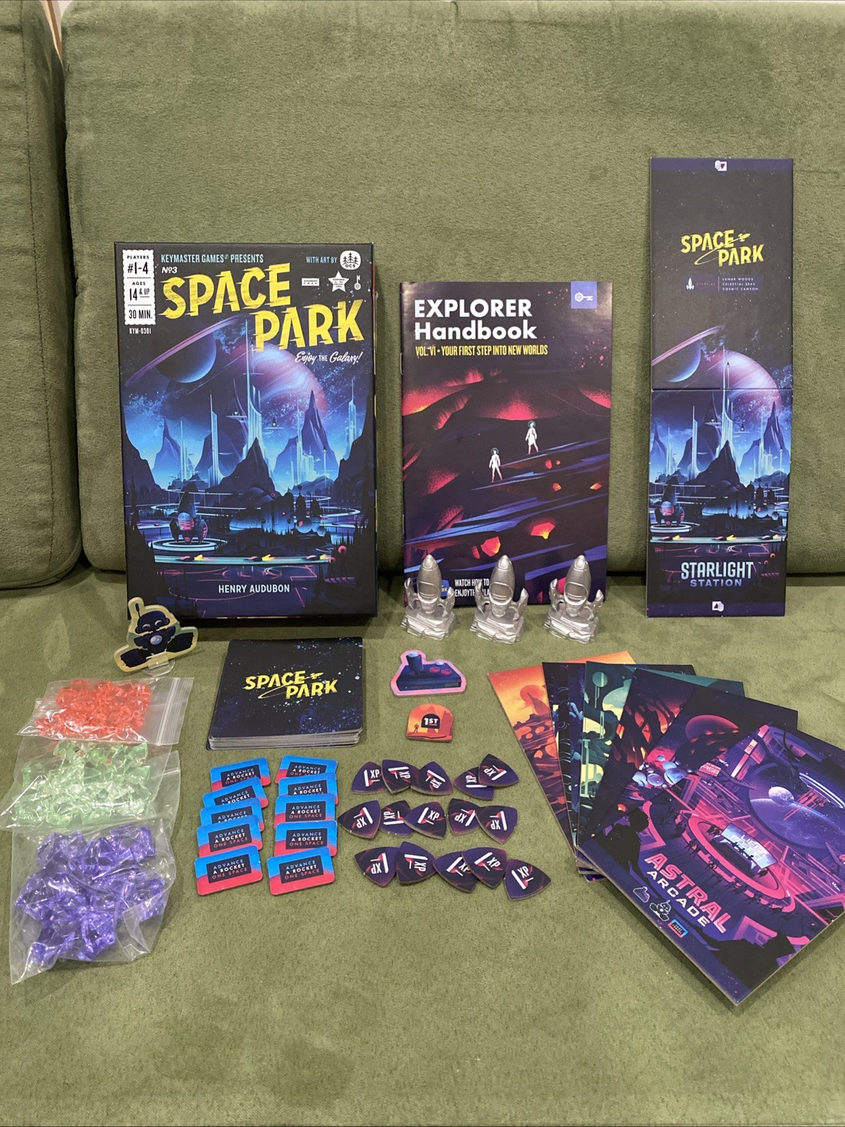 Juego de mesa Space Park Keymaster Games 2018 COMPLETO