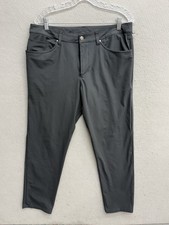 Lululemon ABC Commission Warpstreme Pants Mens 34x30 Gray Straight