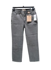 Democracy Jeans Slim Straight High Rise Ab Technology Color Washed Thyme Size 8