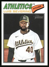2026 Topps Heritage Luis Severino #206 Athletics