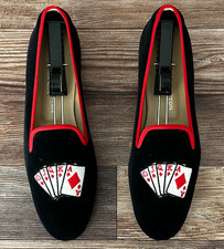 ¡TAN LINDO! Zapatillas mocasines para mujer $625 Stubbs & Wootton "ROYAL FLUSH" 11
