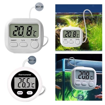 Digitales Aquarium -Thermometer Fahrenheit Doppelschuppen Saugnäpfe Multi