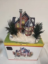Fiber Optic Color Changing Victorian House Christmas Village