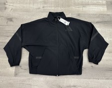 Woman  s ADIDAS Black FULL ZIP TRACK Jacket Size Large New MSRP: 110