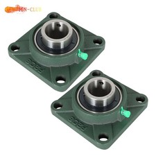 UCF 208-24 Pillow Block Flange Bearing 1-1/2" Bore 4 Bolt 2 Pack