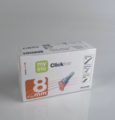 MYLIFE Clickfine Diamond Tip Universal Pen-Nadeln 31G 0,25 x 8mm 100 Stück