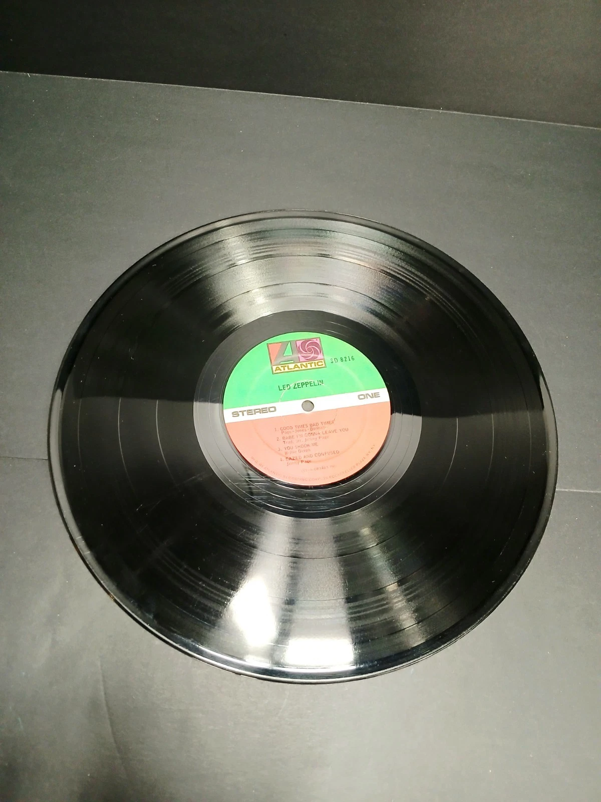 1969 LED Zeppelin Self-Titled Vintage Vinyl LP  SD-8216 - RECORD ONLY