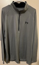 Under Armour Tech 2.0 1/2 Zip Gray Pullover In XXL Excellent Condition