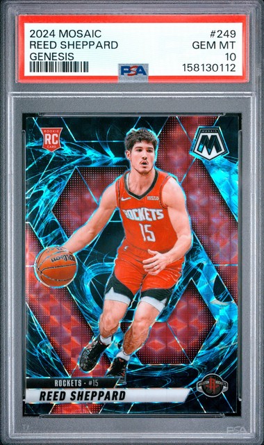 2024 Panini Mosaic Genesis #249 Reed Sheppard Rookie RC PSA 10