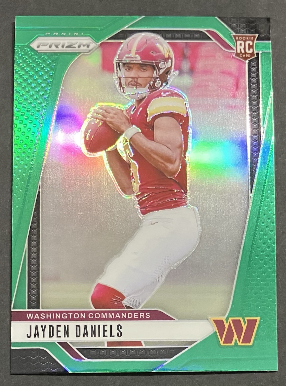 2024 Panini Prizm - Rookies Jayden Daniels #347 Green Prizm (RC)