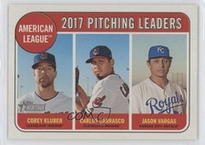 2018 Heritage League Leaders Jason Vargas Carlos Carrasco Corey Kluber #9 1n7z