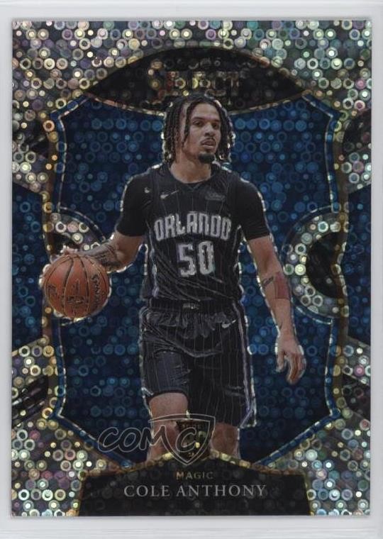 2020-21 Panini Select Concourse Disco Prizm Cole Anthony #75 02ez