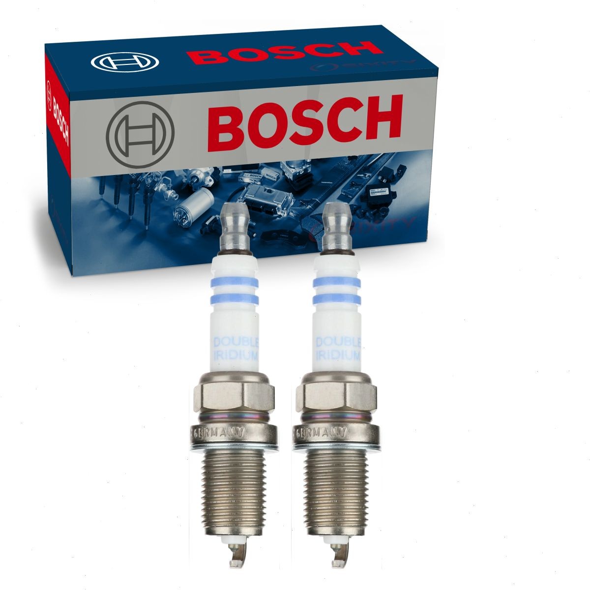 2 pc Bosch 9664 Double Iridium Spark Plugs for 924-1353 900-1353 6441 51333 dw