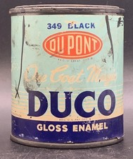 Vintage DuPont Duco Gloss Enamel Paint Can On...