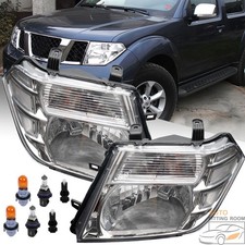 Headlights Assembly For Nissan Pathfinder 2008-2012 Chrome Housing Headlamp Lh
