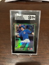 Topps 2015 Chrome Kris Bryant Rookie Auto AR-KB Green Refractor /99 SGC 10 Cubs