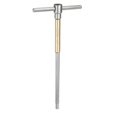 Sliding T-Handle Hex Key Wrench 8mm 3-Way Free Sliding Handle, Yellow Silver