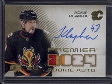 2023-24 Premier Adam Klapka Rookie Patch Auto 3-Color RPA RC SSP /15