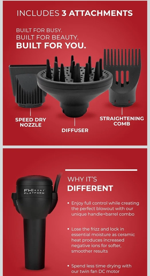 FHI Heat Handle-Less Dryer - Black - 1500 Watts - Image 2 of 3