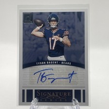 Tyson Bagent Auto 2024 Panini Donruss #SSE-TBA Signature Series Chicago Bears QB