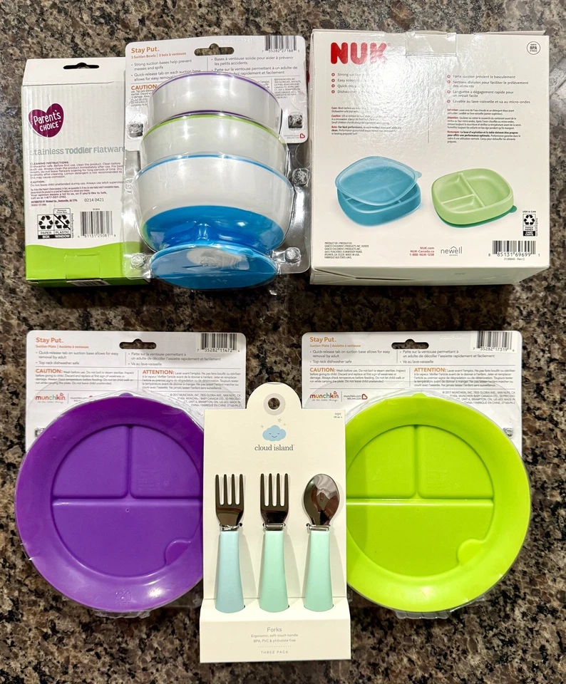 🔥lot of 6-Munchkin Stay 吸盘、吸碗、用具 + 更多 🔥 — 第 2/4 张图片
