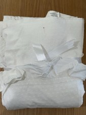 POTTERY BARN TEEN LOVESHACKFANCY SCALLOP RUFFLE SHOWER CURTAIN  IVORY