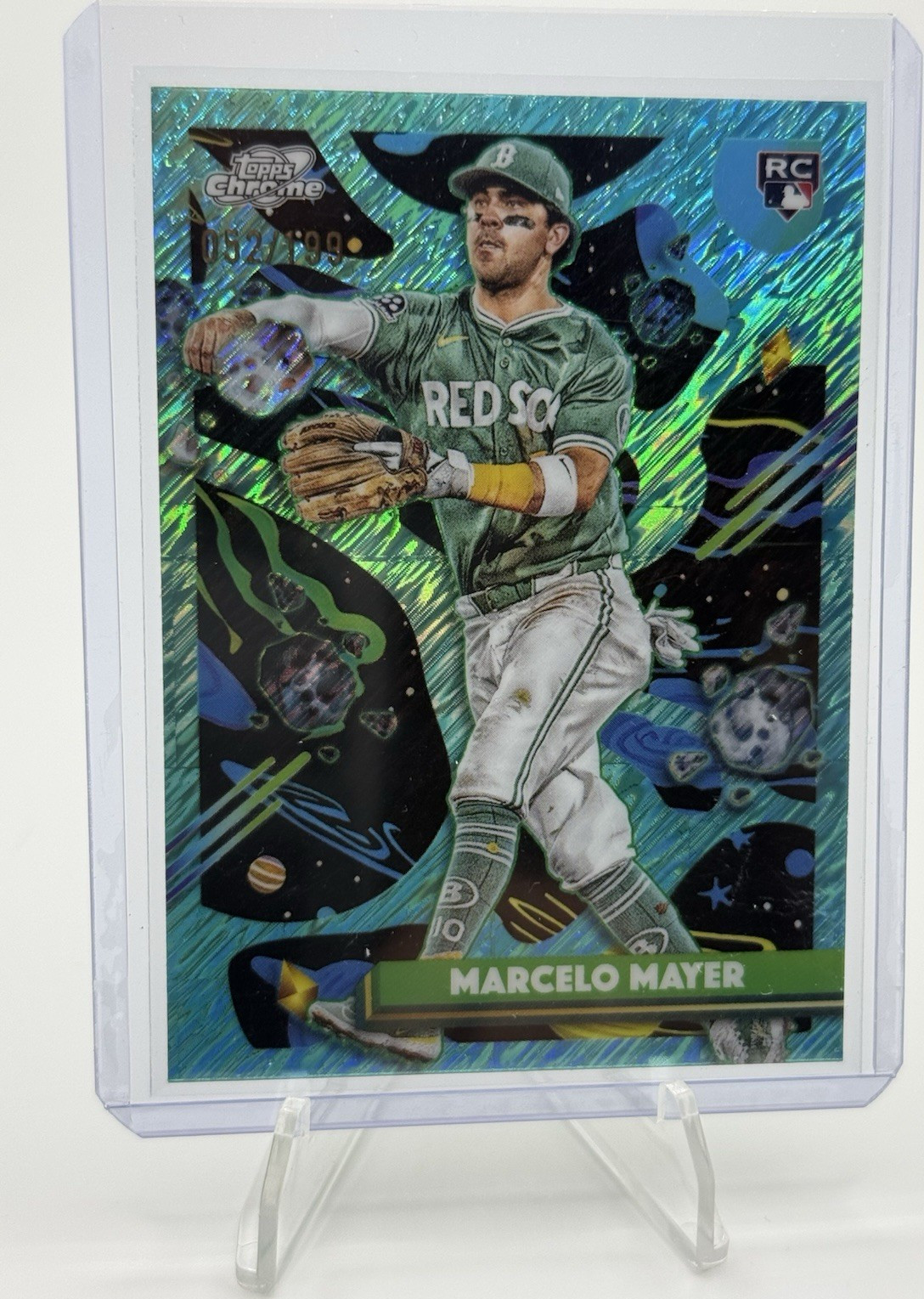 Marcelo Mayer Rookie RC /199 Aqua Equinox Refractor 2025 Topps Cosmic Chrome #91