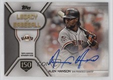 2019 Topps Legacy of Baseball 150th Anniversary 114/150 Alen Hanson Auto 17x8