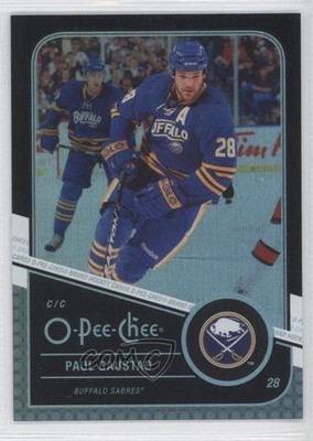2011-12 O-Pee-Chee Rainbow Foil Black Border 1/100 Paul Gaustad #425 0a7