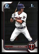 Tanner Schobel 2022 Bowman Draft Chrome 1st #BDC-28 Minnesota Twins ROOKIE *010