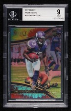 2017 Panini Select Field Level Tie-Dye Prizm 2/25 Dalvin Cook BGS 9 MINT uk2