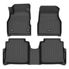All Weather Floor Mats Compatible with 2018-2024 Nissan Kicks, Black 3D Car Mats