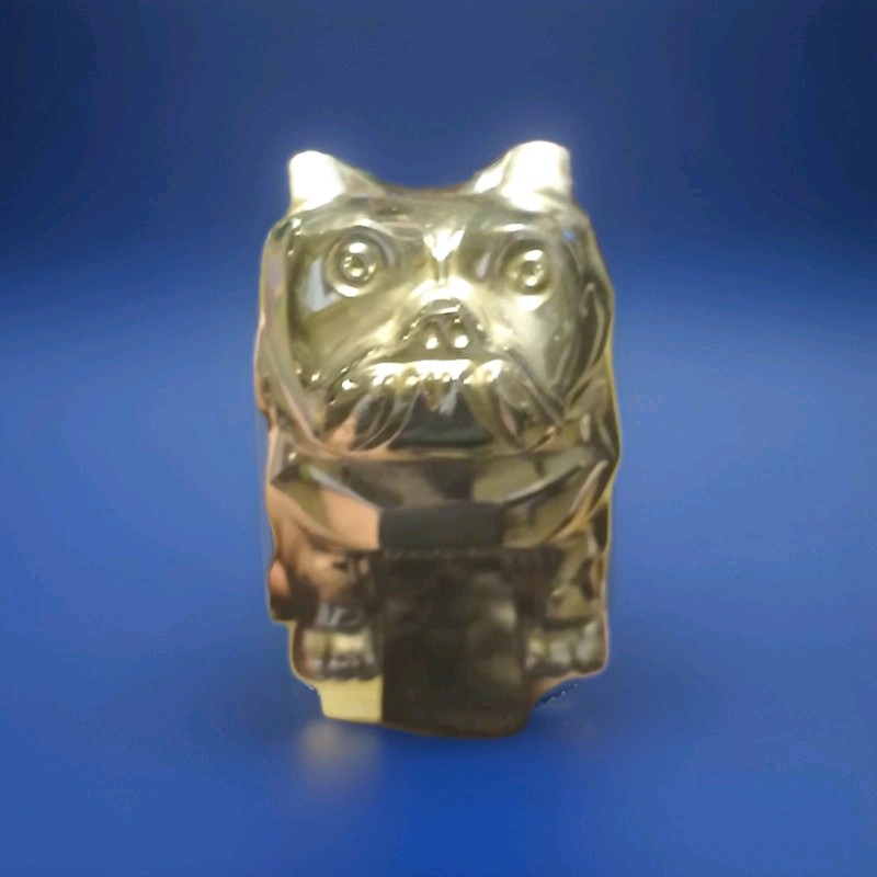 VINTAGE MACK TRUCK BULLDOG CHROME HOOD ORNAMENT (87931) WITH BASE 14MF45  