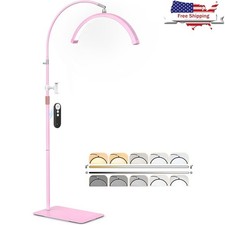 Adjustable Half Moon Floor Lamp W/ 5 Brightness Settings Nail Art  Makeup New